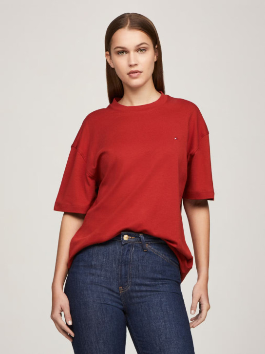 Tommy Hilfiger dámske červené tričko