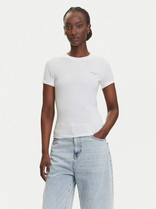 Tommy Jeans dámske krémové tričko