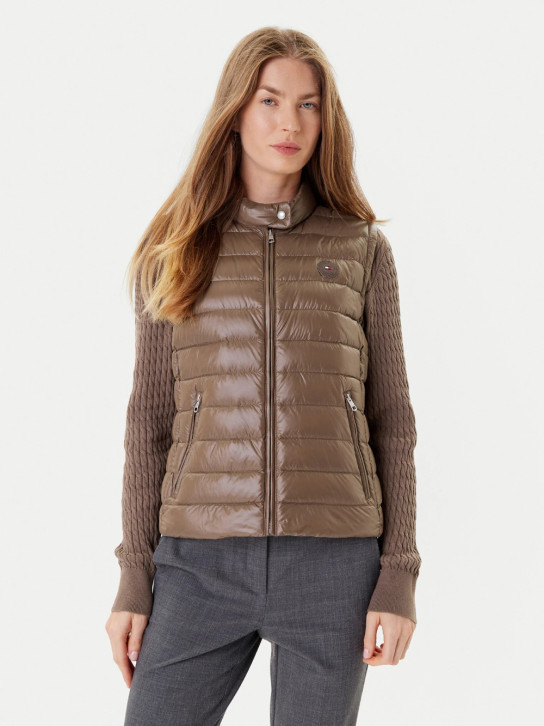 Dámska hnedá vesta Tommy Hilfiger