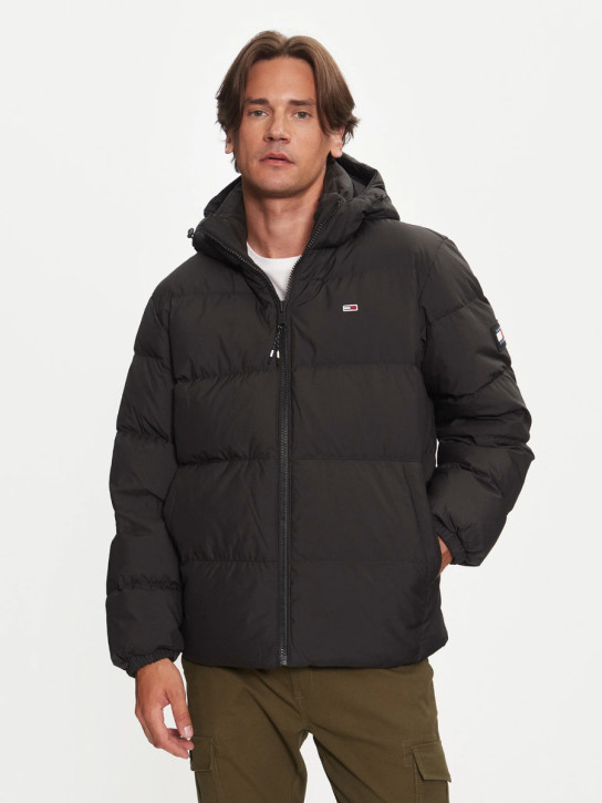   Tommy Jeans pánska čierna bunda