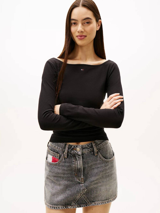 Tommy Jeans dámske čierne tričko