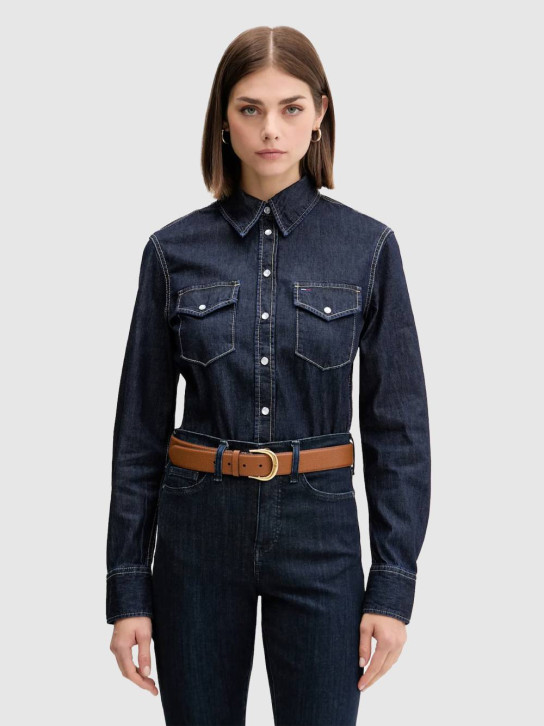 REGULAR FIT LS SHIRT DARK BLUE