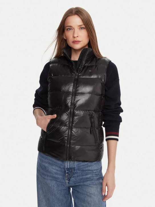 TJW SLIM ZIP PRINT DOWN VEST