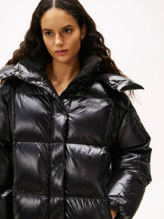 Tommy Jeans dámsky čierny zimný kabát