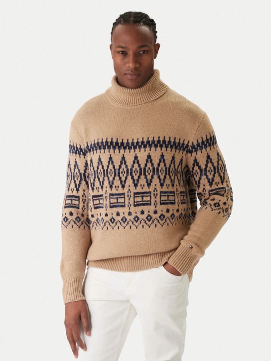 Tommy Hilfiger pánsky béžový sveter