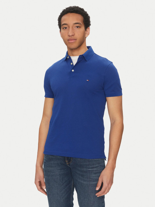 Tommy Hilfiger pánske modré polo tričko