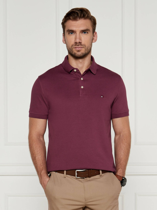 Tommy Hilfiger pánske vínové polo tričko