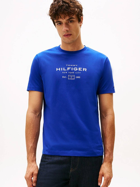 Tommy Hilfiger pánske modré tričko