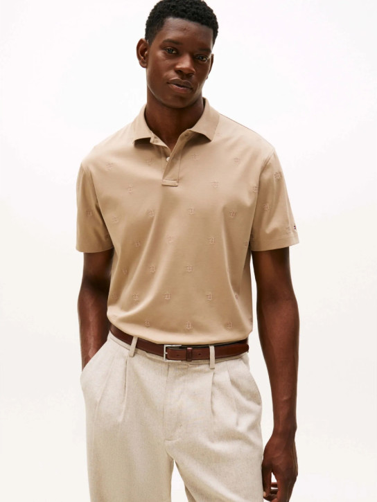 Tommy Hilfiger pánske béžové polo tričko