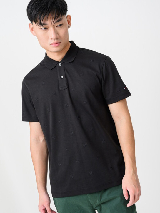 Tommy Hilfiger pánske čierne polo tričko