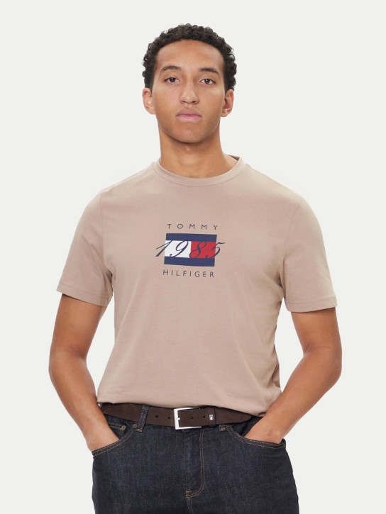 Tommy Hilfiger pánske béžové tričko