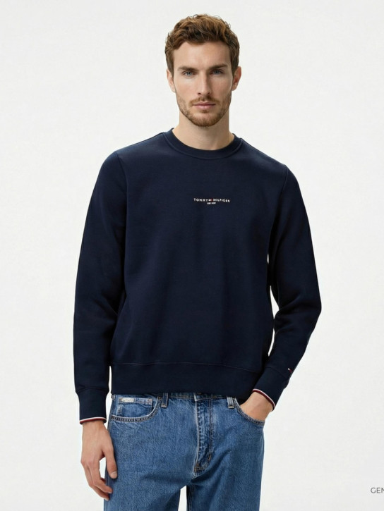 Tommy Hilfiger pánska tmavo modrá mikina