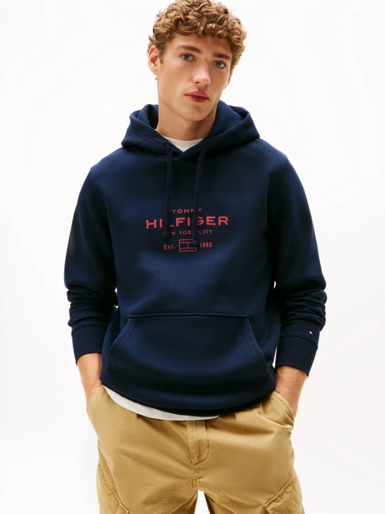 Tommy Hilfiger pánska tmavo modrá mikina