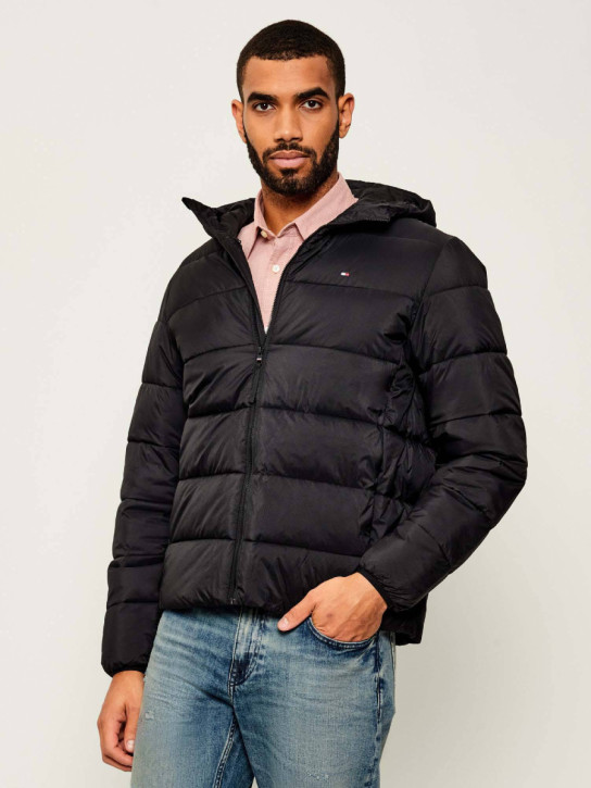 Tommy Hilfiger pánska čierna bunda
