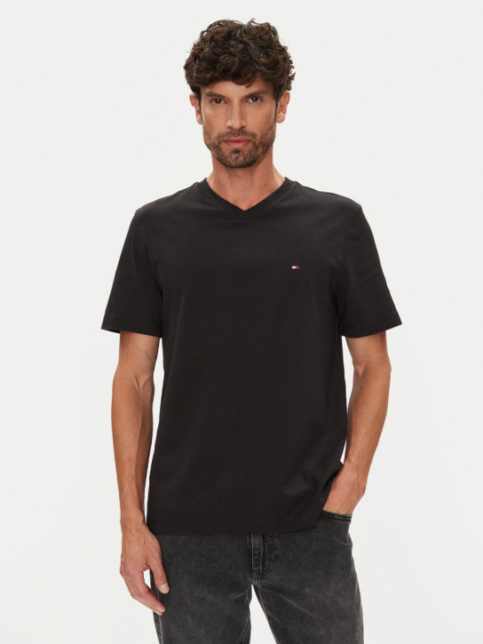 Tommy Hilfiger pánske čierne tričko