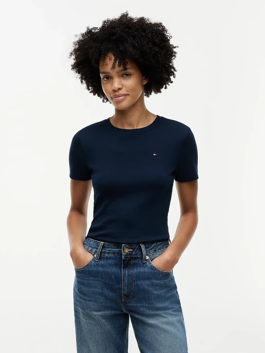 Tommy Hilfiger dámske tmavo modré tričko