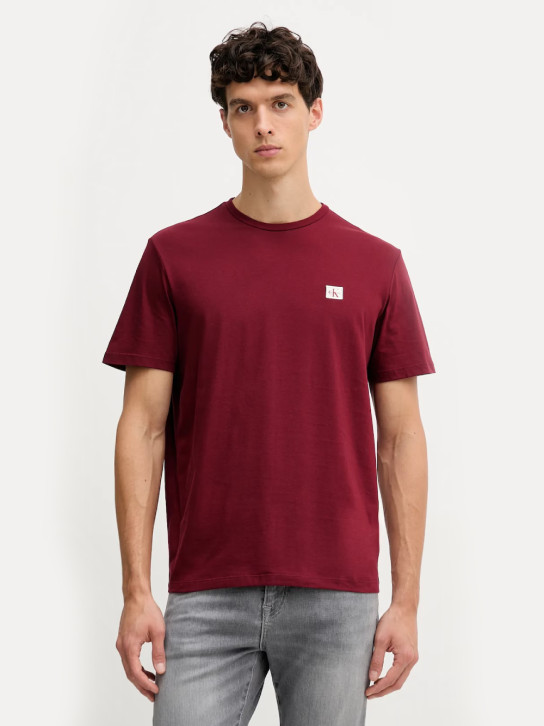 Calvin Klein pánske vínové tričko