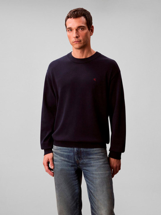 Calvin Klein pánsky modrý sveter