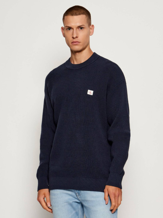 Calvin Klein pánsky tmavomodrý sveter