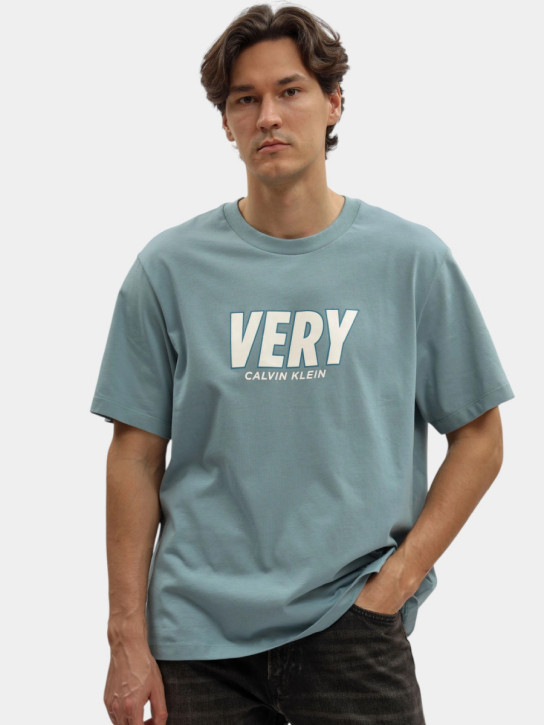 Calvin Klein pánske tyrkysové tričko