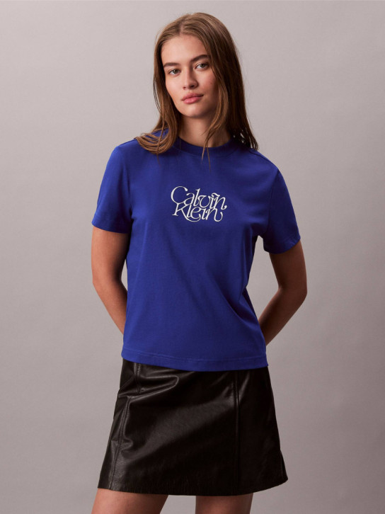 Calvin Klein dámske modré tričko