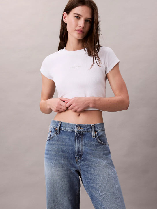 Calvin Klein dámske modré džínsy