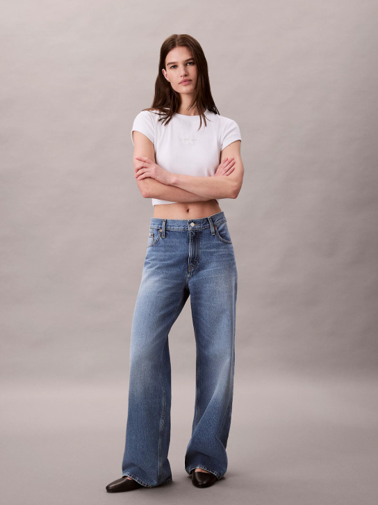 Calvin Klein dámske modré džínsy