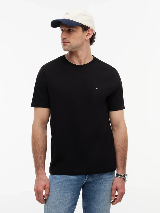 Tommy Hilfiger pánske čierne tričko