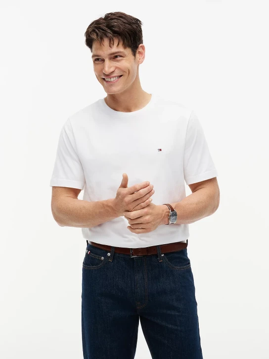 Tommy Hilfiger pánske biele tričko