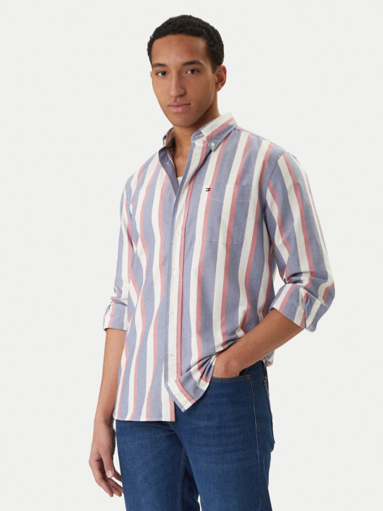 Tommy Jeans pánska pruhovaná košeľa