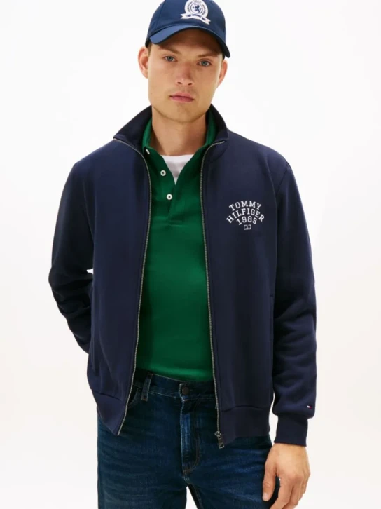 Tommy Hilfiger pánsky tmavomodrý sveter