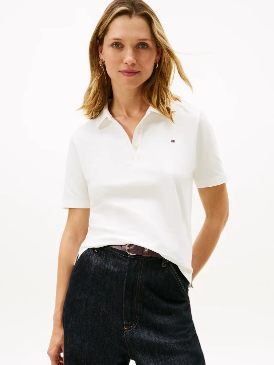 Tommy Hilfiger dámska biele polo tričko