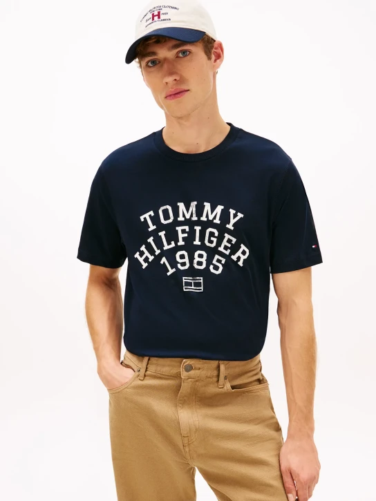 Tommy Hilfiger pánske tmavo modré tričko
