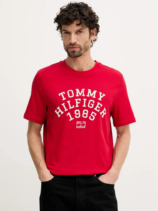 Tommy Hilfiger pánske červené tričko