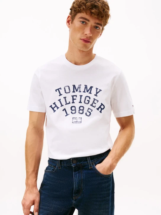 Tommy Hilfiger pánske biele tričko