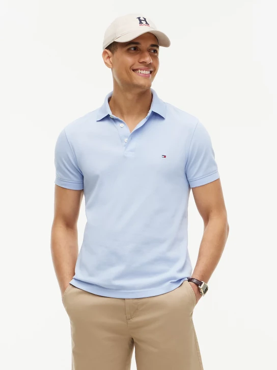   Tommy Hilfiger pánske modré polo tričko