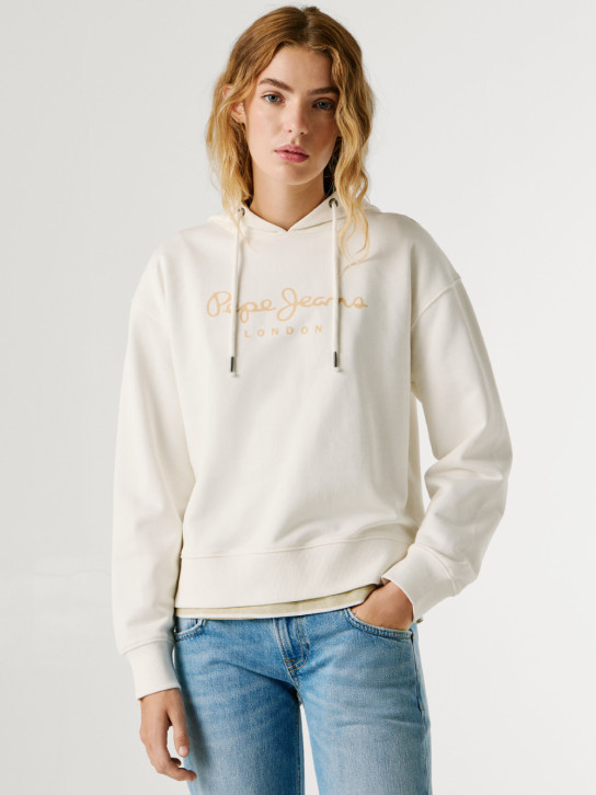 Pepe Jeans dámska antická biela mikina
