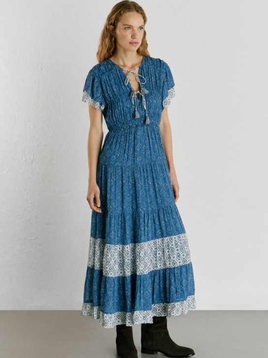 Pepe Jeans dámske modré šaty EVA