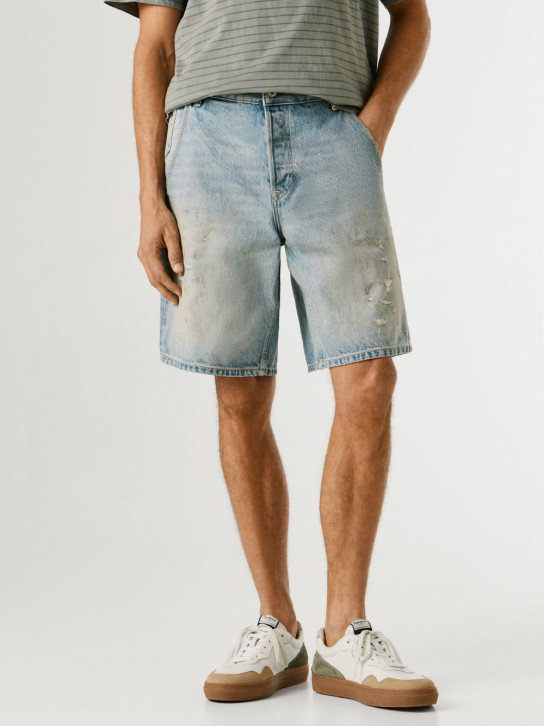 Pepe Jeans pánske modré šortky