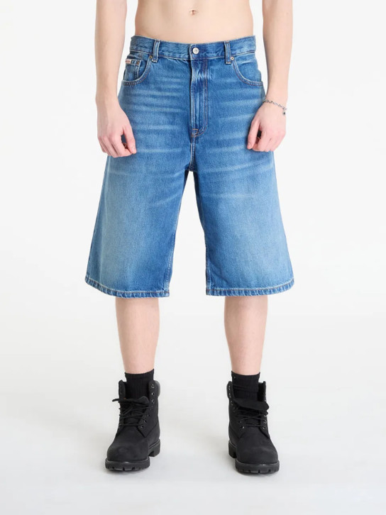 Calvin Klein pánske modré džínsové šortky