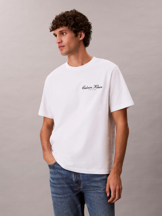 Calvin Klein pánske biele tričko