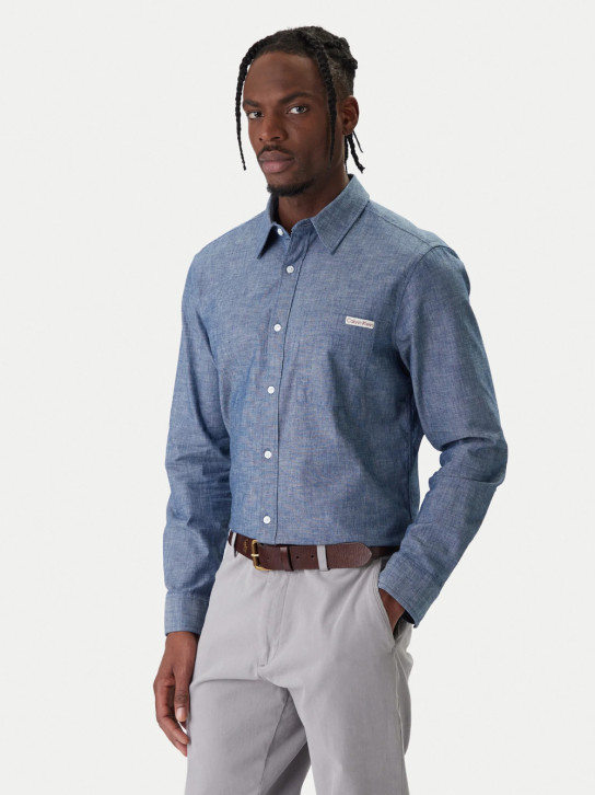 Calvin Klein pánska modrá košeľa