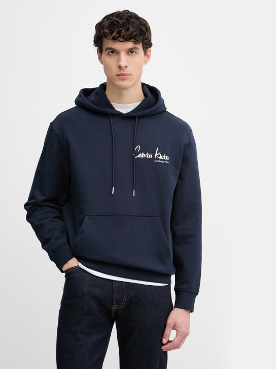 Calvin Klein pánska modrá mikina