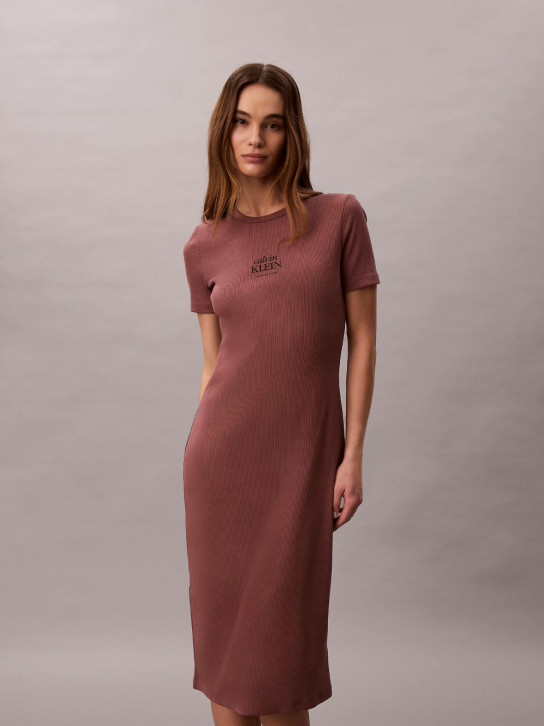 Calvin Klein dámske hnedé šaty