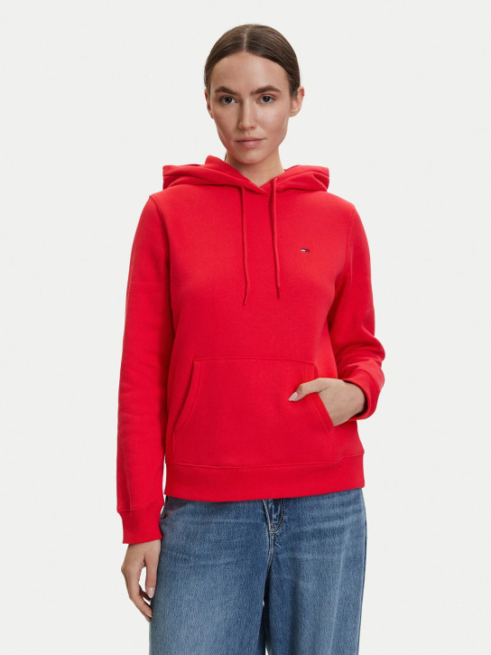 Tommy Jeans dámska červená mikina