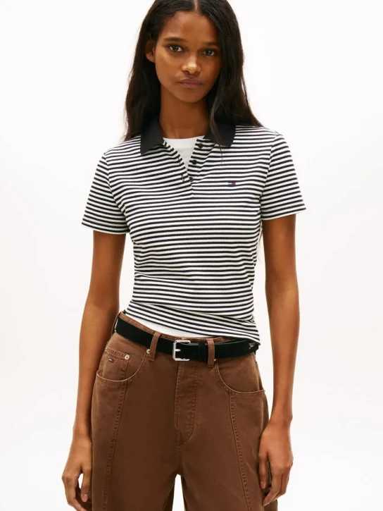 Tommy Jeans dámske pruhované polo tričko
