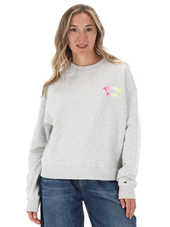 Tommy Jeans dámska šedá mikina