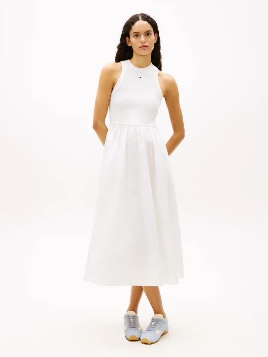 Tommy Jeans dámske biele šaty