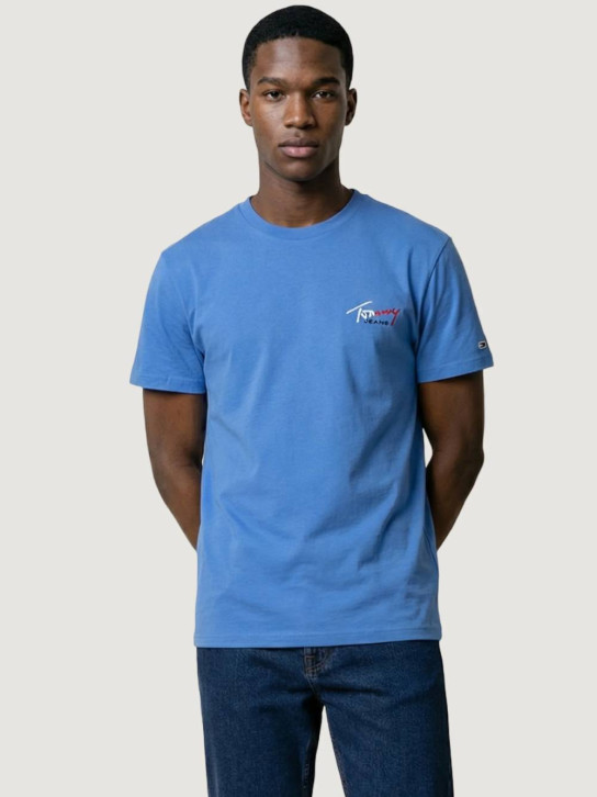 Tommy Jeans pánske modré tričko