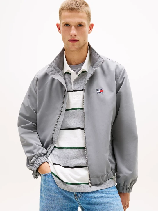 Tommy Jeans pánska šedá bunda